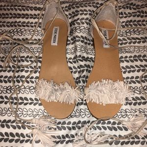 Women’s Steven Madden Lace Up Nude Sandal 7.5